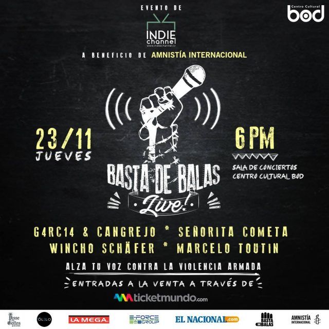 Basta de Balas Live 23 Nov Basta de Balas Live!