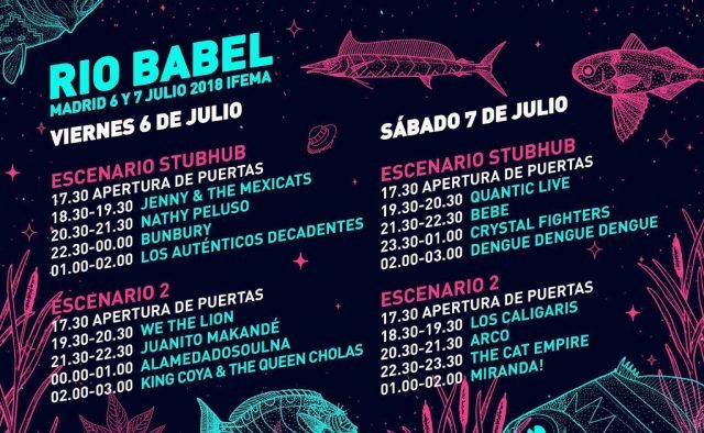 Rio Babel Horarios Festival Río Babel