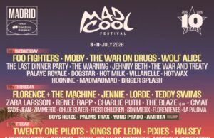 MAD COOL 2026: cartelazo para su décimo aniversario Mad Cool 2026