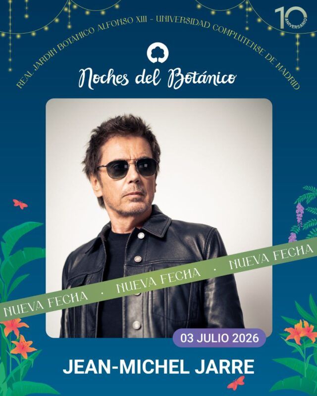 JEAN MICHEL JARRE NUEVA FECHA NdB JEAN MICHEL JARRE NOches del Botánico