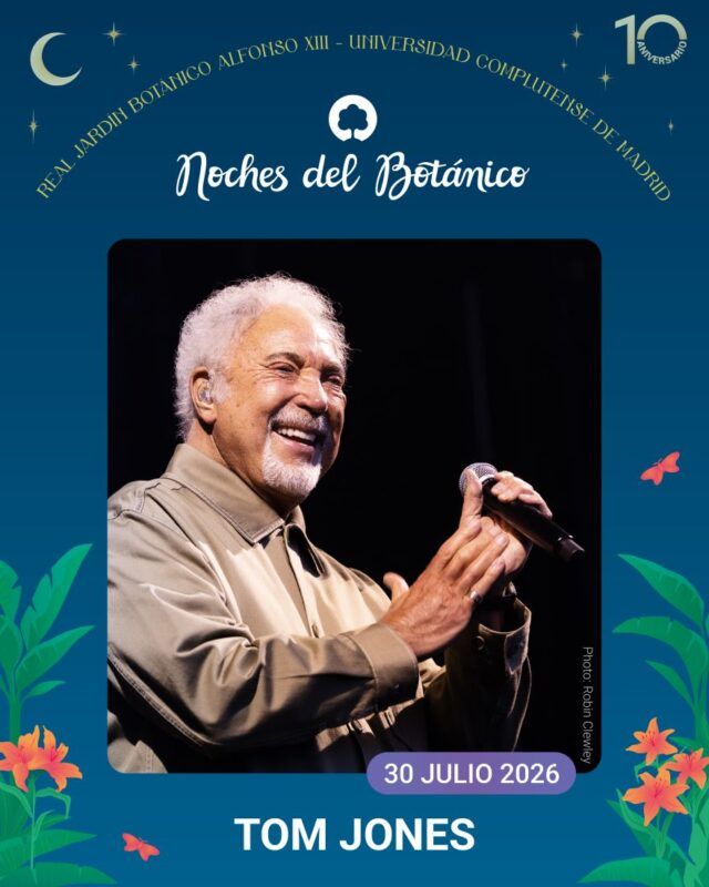 TOM JONES NdB Tom Jones en Noches del Botánico